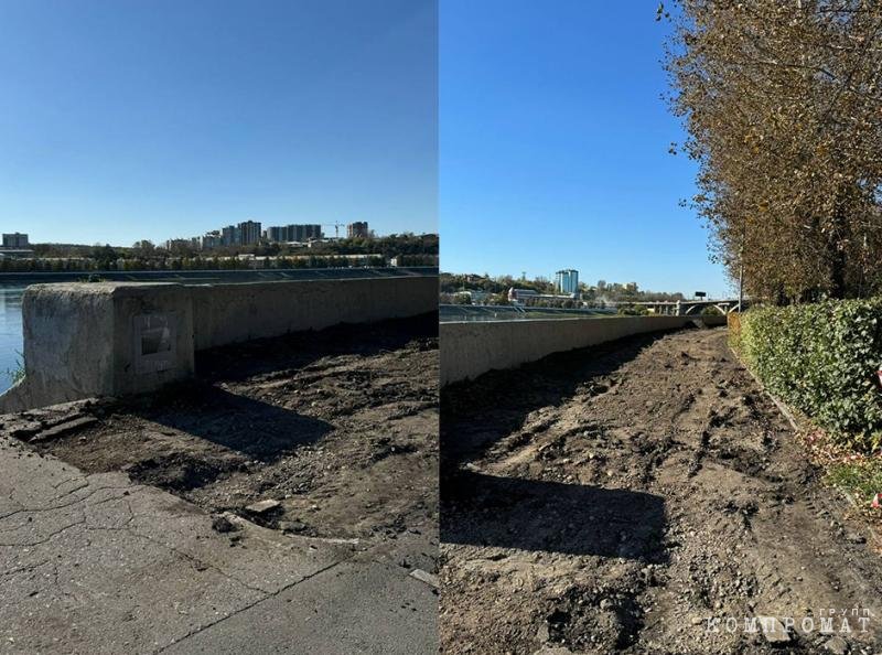 State of Gagarin Boulevard in September 2024