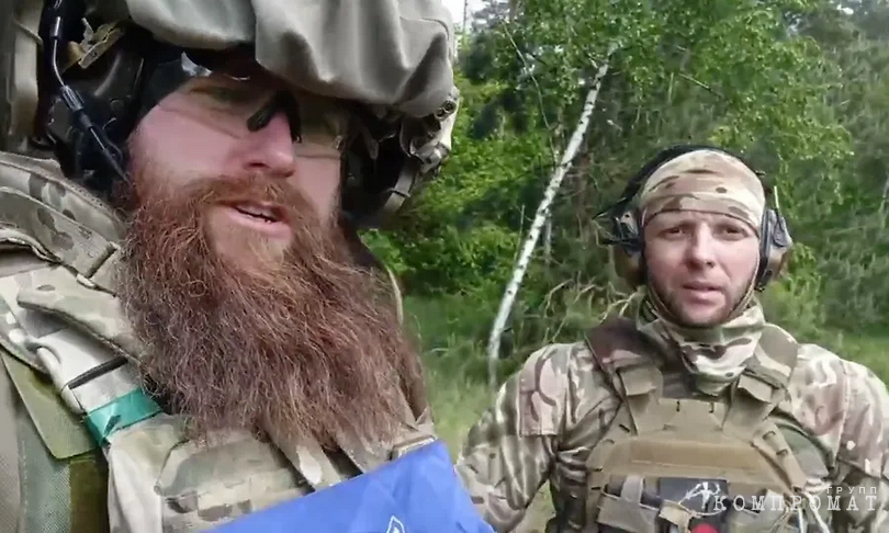 Kirill Kanakhin* (right) participated in the saboteurs’ attack on the territory of the Belgorod region. On the left is the lead singer of the neo-Nazi black metal band “M8L8TH” Alexey Levkin, also a member of the RDK**